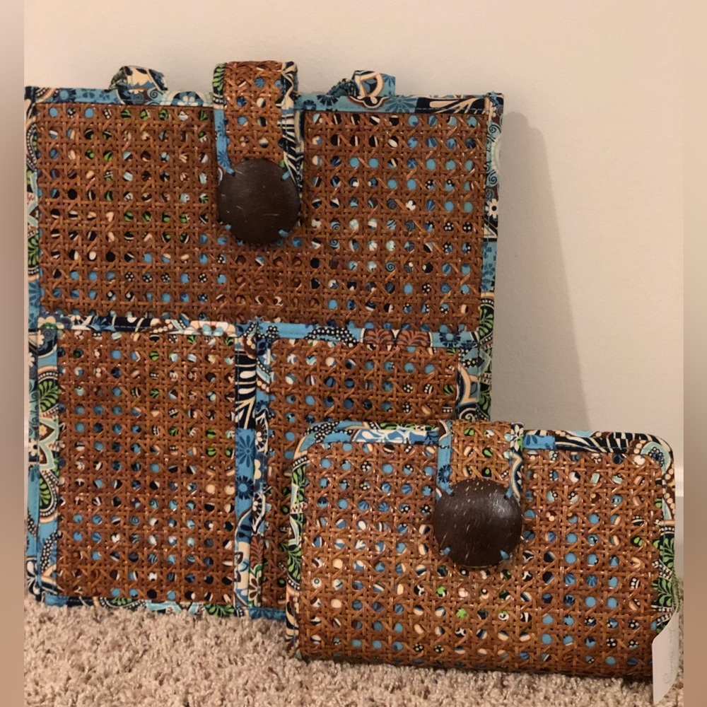 NWT Vera Bradley Bali Tote & Matching Clutch
